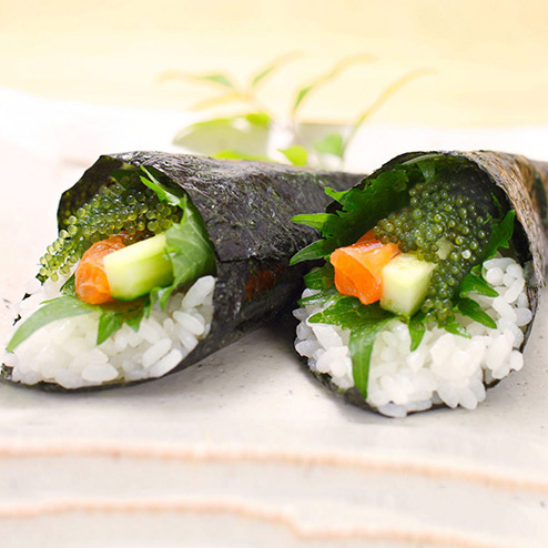 Cách chế biến Sushi rong nho ngon chuẩn vị kiểu Nhật
