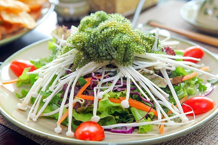 Cách làm Salad rong nho chay giàu dinh dưỡng tại nhà